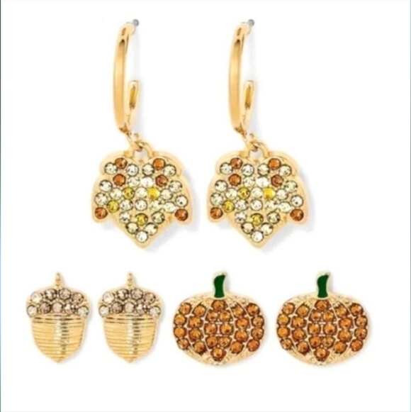 🔹️SUGAR FIX “Good Harvest” Cream of the Crop ~ 3 Pair Earring Set ~ NEW!!!✨️🍍 - Picture 1 of 5